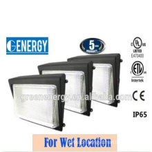 5 Years Warranty UL ETL Listed Outdoor IP65 LED Wall Pack Light Fixtures 60W 5880lm High Efficiency LED Wall Pack Lighting